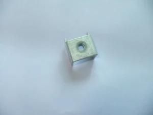 Stamped Metal Part with Chamfer and Reviting