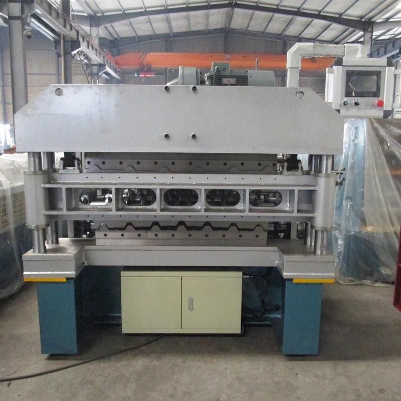 Factory Lifetime Service! Double Layer Wall Panel Steel Metal Roofing Cold Roll Forming Machine with Electric Shear