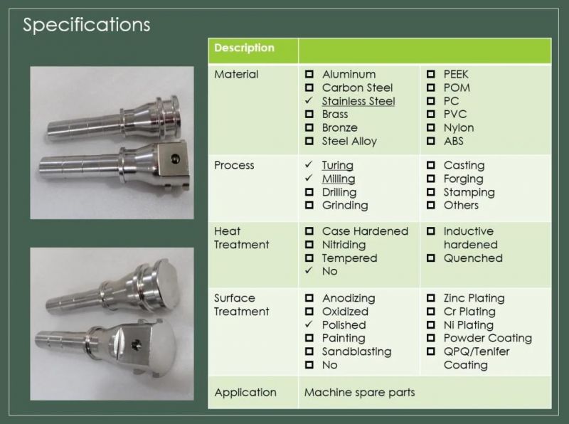 Customized Aluminum/Stainless Steel/Brass High Precision CNC Machining Parts