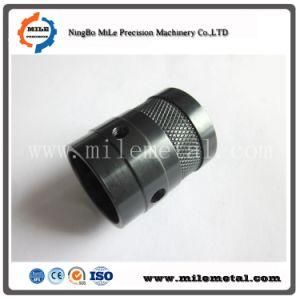 Aluminum Knurled Knob with Black Anodized