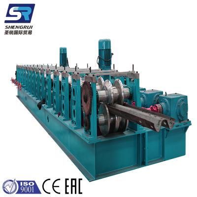 with Gearbox Driven Customized Highway Crash Barrier Guardrail Profiles Roll Forming Machine