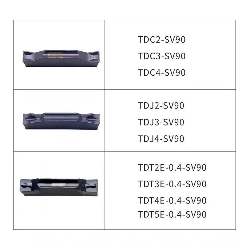 Tdj2 Tdj3 Tdj4 Face Grooving Tool CNC Carbide Insert for Lathe Cutting Tool