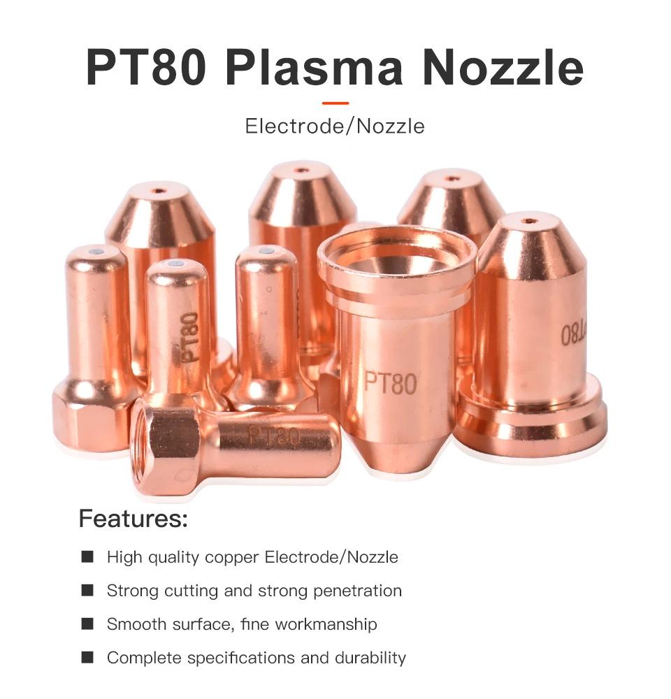 Startnow Plasma Nozzle Electrode Plasma Consumables PT80 PT 80 Ptm80