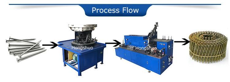 High Speed Low Noise Screw Coil Nail Making Machine Automatic Coil Nail Collator Machine