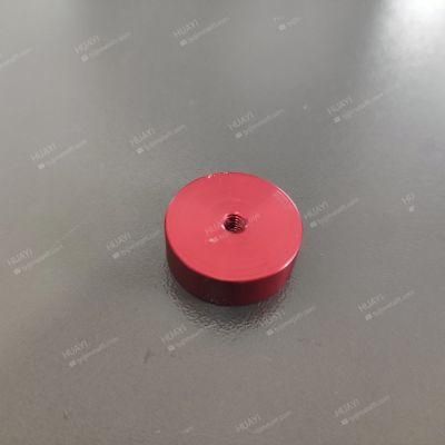 OEM CNC Circular Red Mechanical Parts Turning Machining CNC Lathe Part