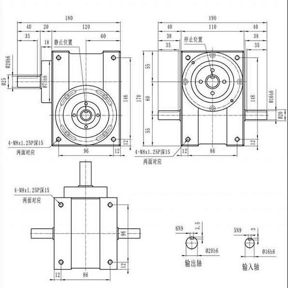 70ds Series High Precision Cam Indexer, Cam Index, Rotary Indexing Tables for LED Machine