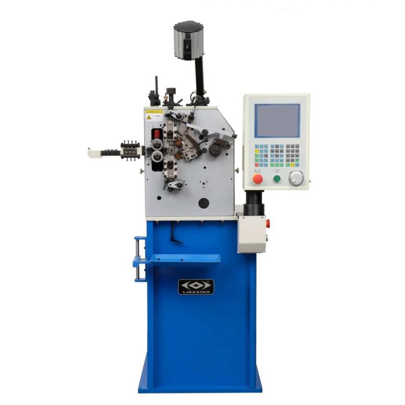 High Speed 2 Axis 0.1-0.8mm Computer Compression Spring Machine Lkx208