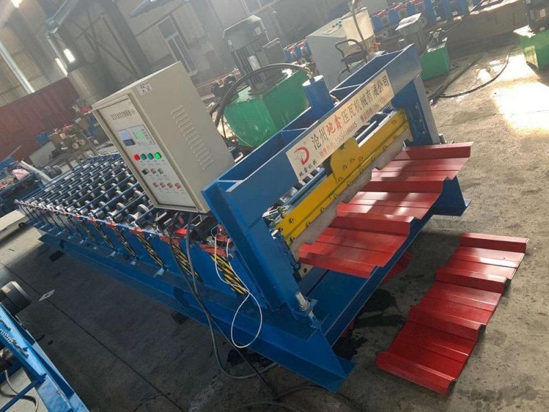 Mtal 840 Trapezoidal Auto Roofing Panel Steel Sheet Roll Forming Machine