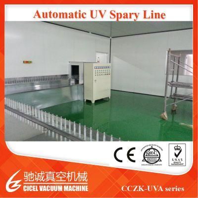 Cosmetic Bottle Cap Automatic UV Coating Line Aluminium Vacuum Coating Machine