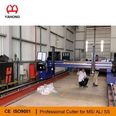 Heavy Duty Gantry Plasma CNC Cutter Machinery for Mild Carbon Steel Stainless Steel Aluminum Plate with Flame