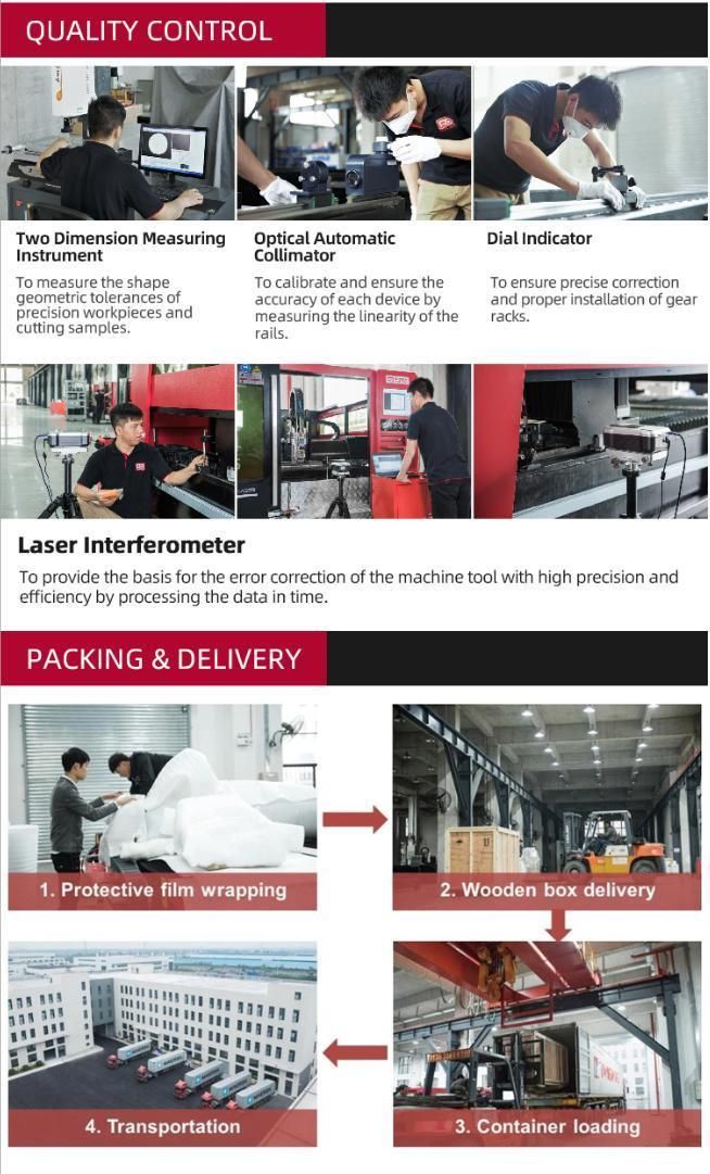 Fiber Laser Cutting Machine for Plates with Separate Electric Cabinet