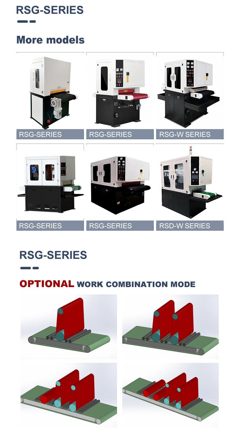 Quick Easy Tool Change Surface Drawing Grinding Wet Deburring Machine