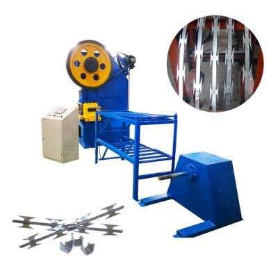 Concertina Razor Blade Barbed Wire Making Machine