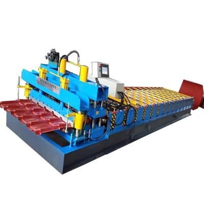 Galvanized Steel Glazed Tile Roof Panel Roll Forming Machine