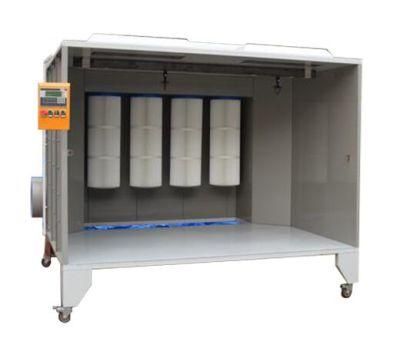 Manual Cabina De Pintura En Polvo Powder Coating Spray Booth for Sale