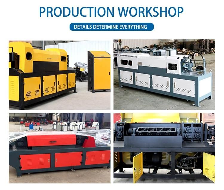 CNC Automatic Electric Automatic 4-14mm Steel Bar Rebar Coiled Straightening Cutting Machine