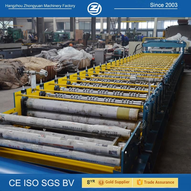 Factory Lifetime Service! Aluminium Step Tile Corrugating Tile Roof Roll Forming Machine with ISO9001/Ce/SGS/Soncapfactory Lifetime Service! Aluminium Step Tile