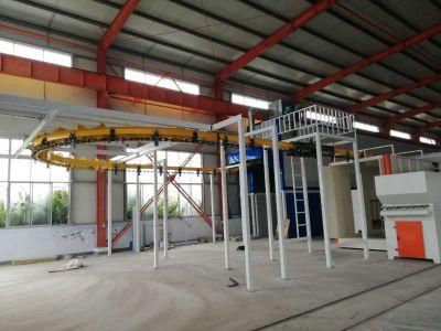 Semi-Auto Powder Coating Plant with Powder Coating Spray Booth