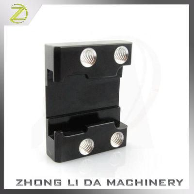 Aluminum Milling Black Hard Anodized Teflon Impregnate Mount Bracket Slide Lock