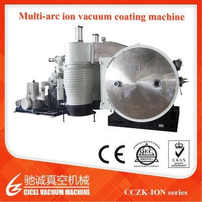 Cczk 3m 6m Stainless Steel Pipe Tin Gold Titanium Nitride Arc Ion Vacuum Coating Machine, PVD Coating Plant