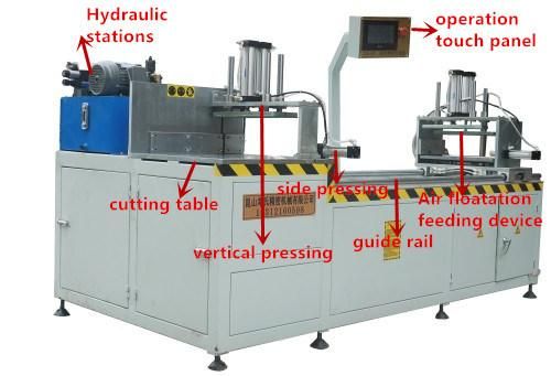 Large Capacity Automatic Hydraulic Aluminium Cutting Sawing Machine CNC Cutting Center