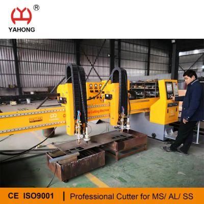 Two Flame Heads Metal Sheet Cutting Machine Save Twice Time