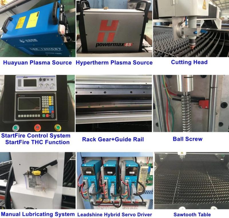 Hypertherm 125A Carbon Steel CNC Plasma Cutting Machine 1500*3000mm