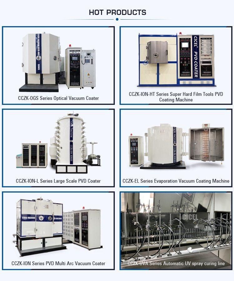 Cicel Automatic UV Coating Coloring Line Vacuum Coating Paint