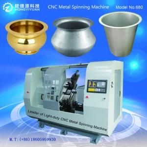 Flow Forming with Mini Automatic CNC Metal Spinning Machine (680B-40)