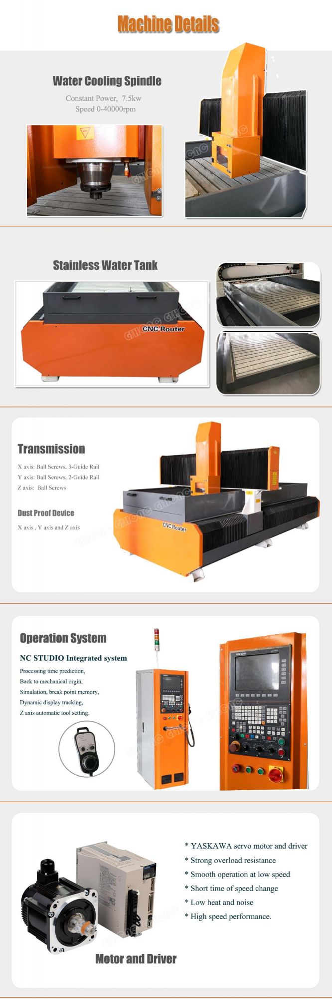1225 Soft Metal CNC Router CNC Engraving Machine for Copper Door, Aluminum