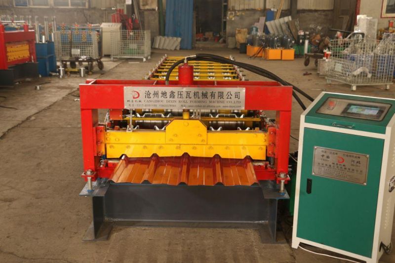 Automatic Trapezoid Metal Roof Ibr Sheet Roll Forming Machine