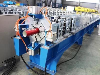 Rectangular Galvanized Color Steel Rain Downspout Pipe Making Machine Roll Forming Machine With Bending Machine
