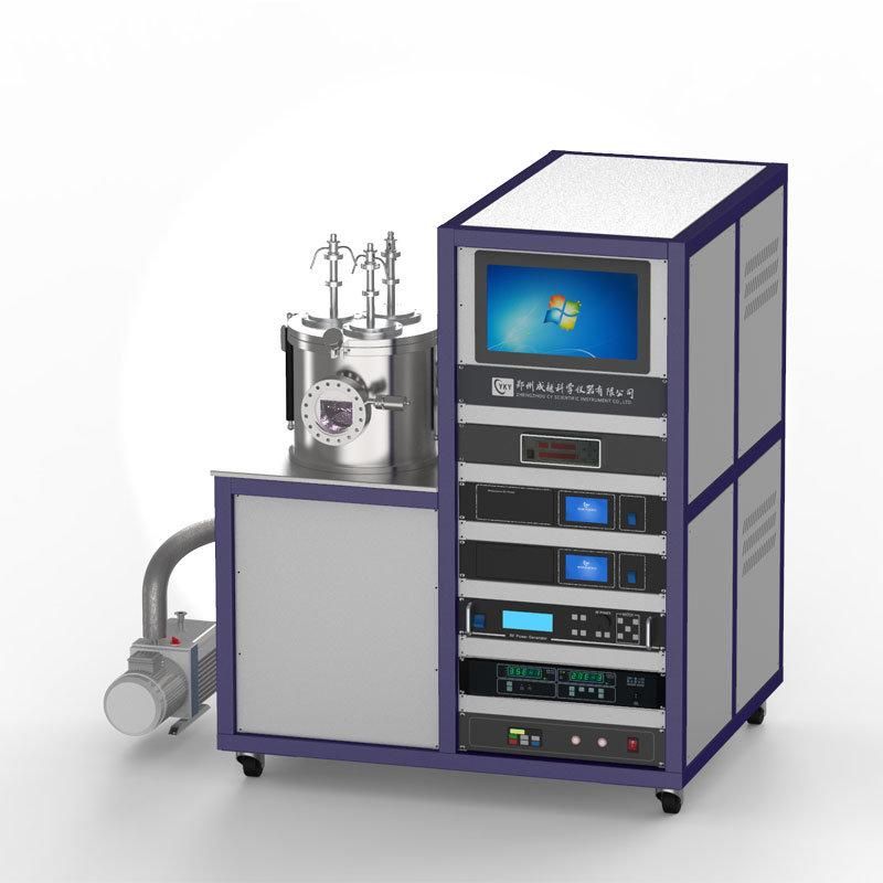 Customized Magnetron Sputtering Coater with 3 Targets for The Preparation of Metal and Non-Metal Films (500W DC&500W RF)