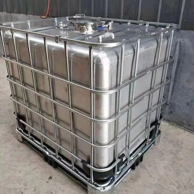 Chemical Packaging Storage Tank 304 Stainless Steel IBC 1000L