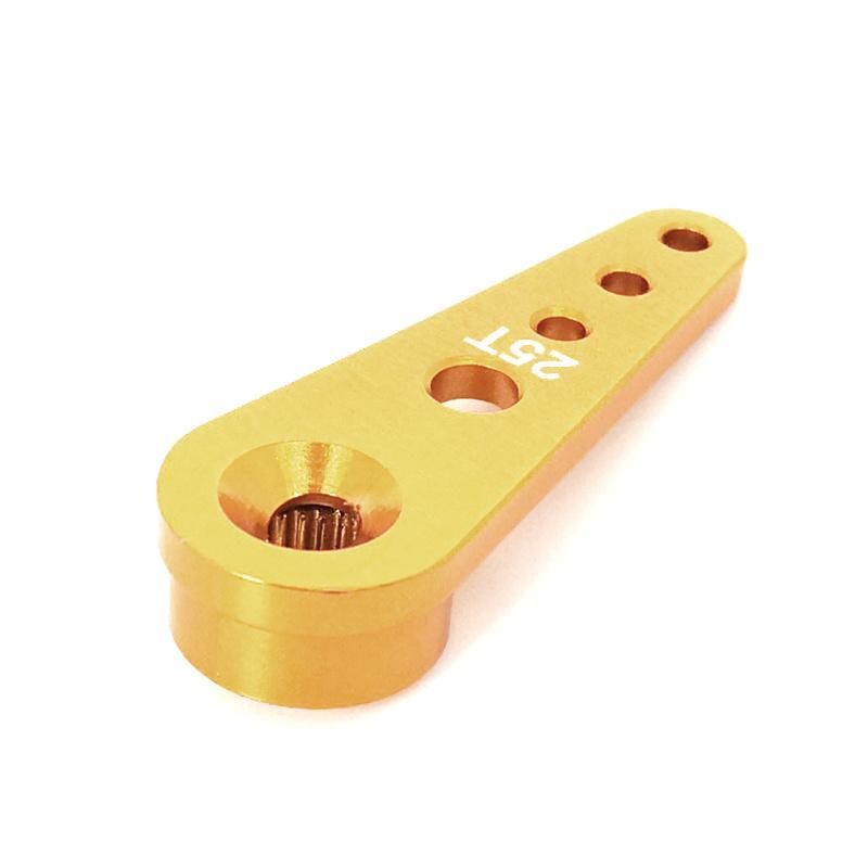 Dongguan Factory Custom Anodized Aluminum CNC Machined 25t Servo Arm for Robot