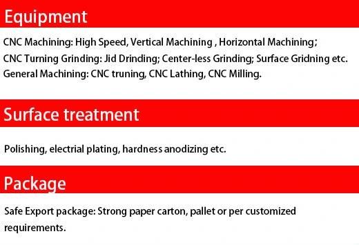 OEM Precision CNC Machinery Parts of Shafts