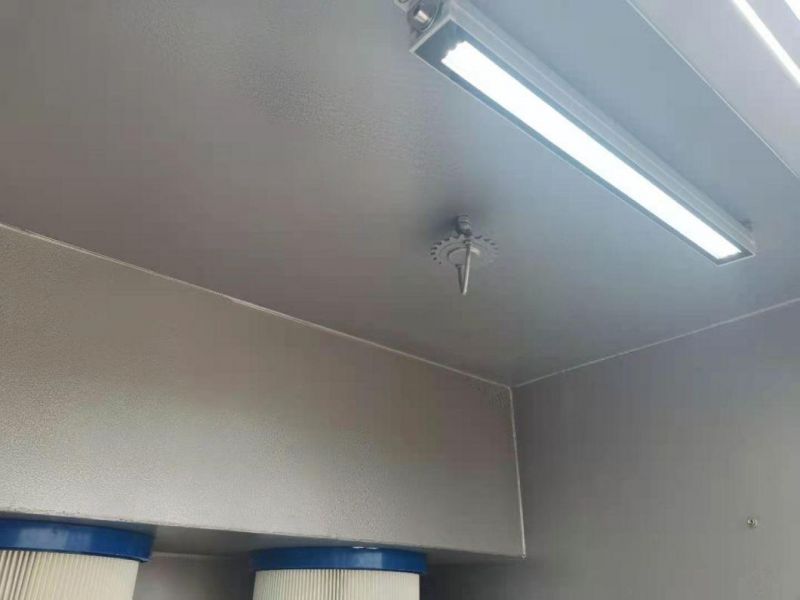 Manual Powder Spray Booth for Wheel Parts