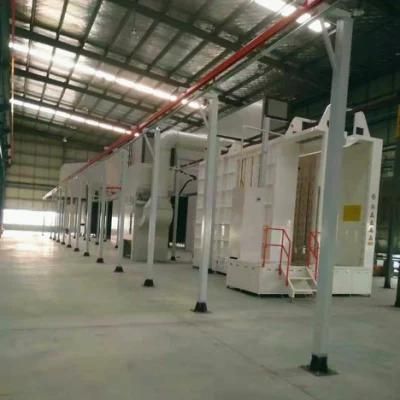 Auto Electrostatic Manual Powder Coating Spray Booth for Fire-Fignting Equipment