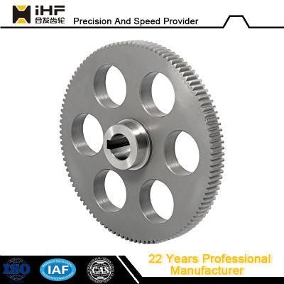 Ihf OEM High Precision Forging Steel Transmission Pressure Angle 20 Degree Helical Gear