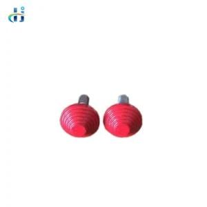 Customized Red Anodized CNC Milling Aluminum Machining Knob, Red Powder Coated Aluminum CNC Machining Part Aluminum Machining Button Knob