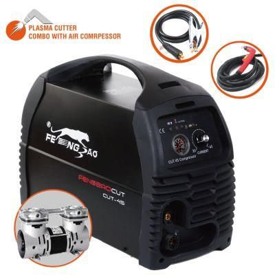 40 AMP Portable Inverter Air Plasma Cutter with Air Compressor for Cutting Steel