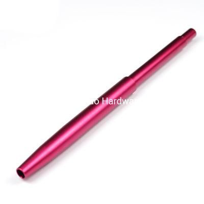 CNC Turning Machined Aluminum Tube Red Anodized Car Tube