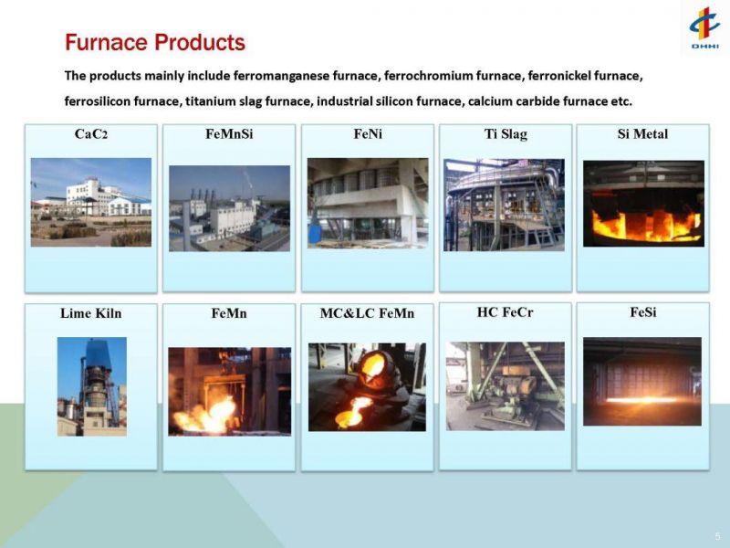 Ferroalloy Industrical Submerged Arc Electric Furnace Equipment