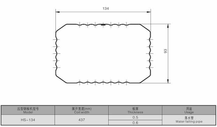 High Speed Rectangular Round Rainwater Pipe High Speed Roll Forming Machine