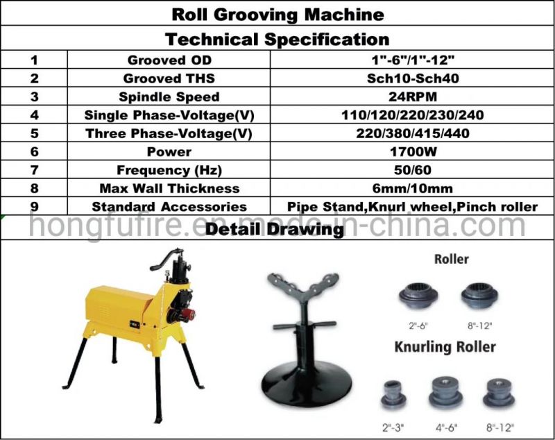 Factory Price Roll Grooving Machine Roll Groover