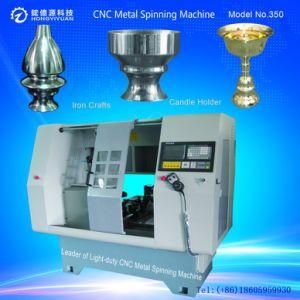 Mini Automatic CNC Metal Spinning Machine for Aluminum Pot (Light-duty 350B-21)