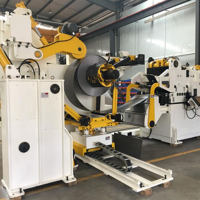 Coil Sheet Automatic Decoiler Feeder with Straightener Compact Press Line