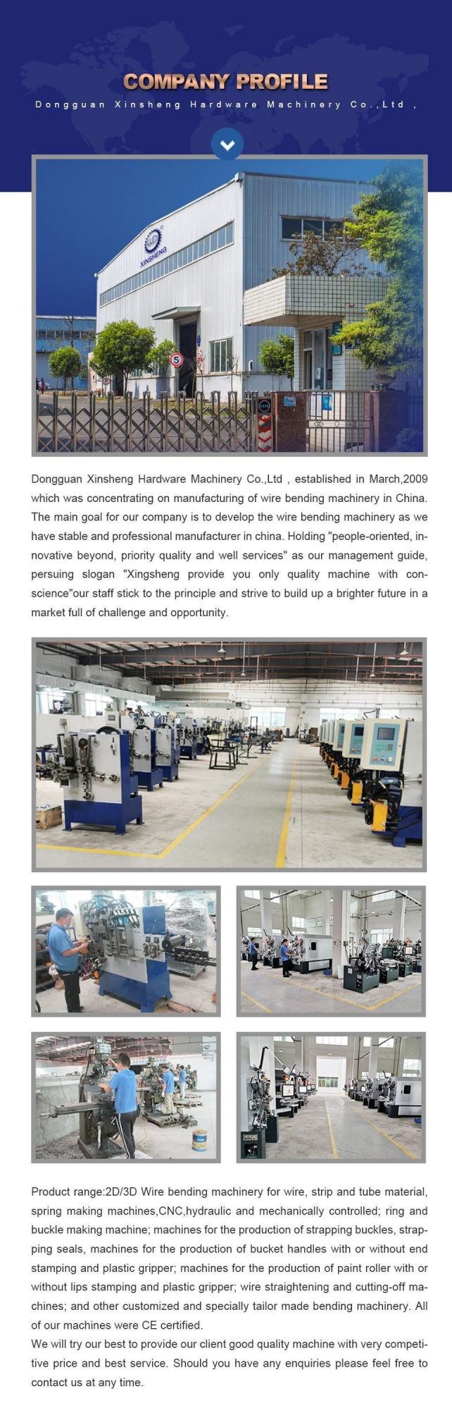 High Quality CNC Bucket Handle Making Machine in China