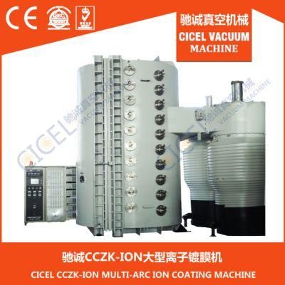 PVD Arc Ion Vacuum Coating Machine for Stainless Steel, Metal Alloy, Ceramic, Glass, Crystal