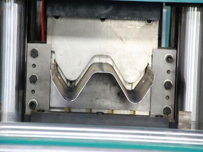 Aluminum-Zinc Alloy Coated Steel Sheet Highway Crash Beams Guardrail 2 or 3 Waves Making Machinery Production Line